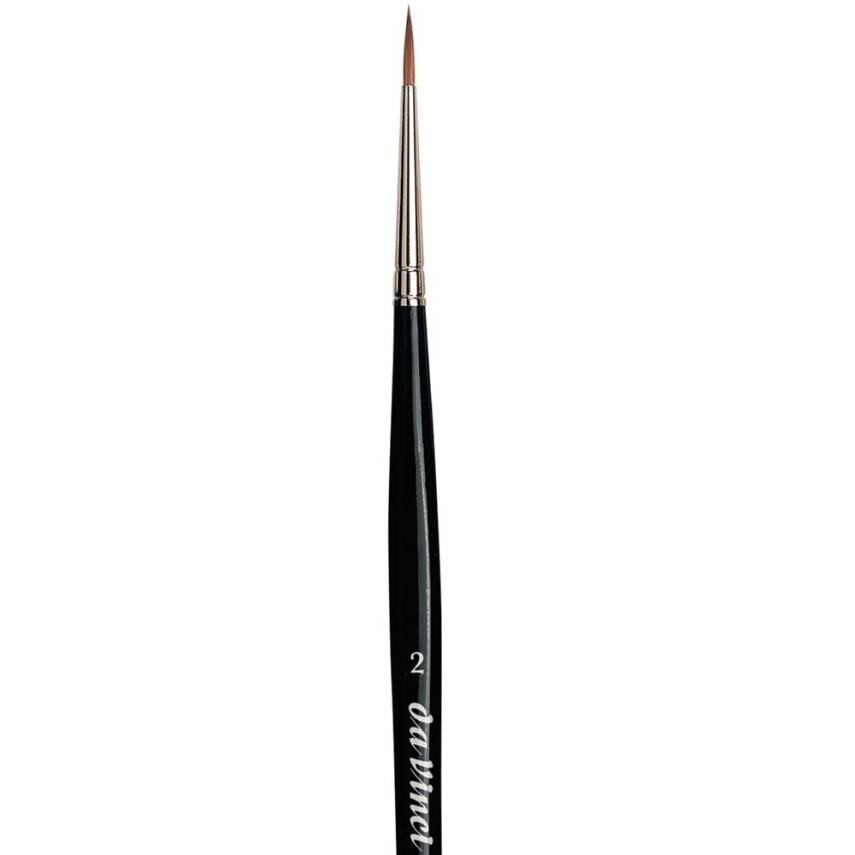 Da Vinci Kolinsky Red Sable Round Watercolor Brush Series 36 No:2 - 5