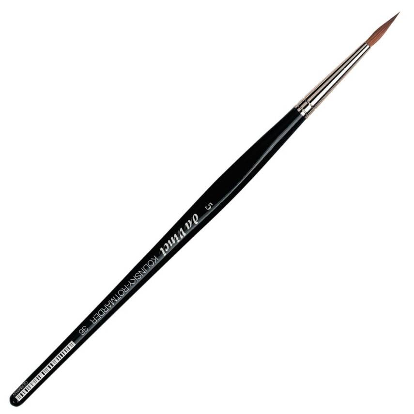 Da Vinci Kolinsky Red Sable Round Watercolor Brush Series 36 No:5 - 4