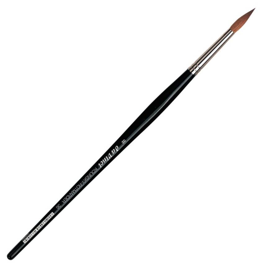 Da Vinci Kolinsky Red Sable Round Watercolor Brush Series 36 No:8 - 4
