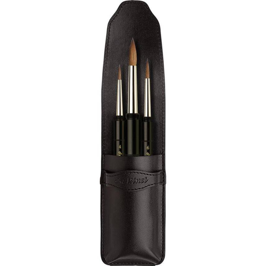 Da Vinci Kolinsky Travel Brush Set Gift Boxed Series 5382-1503 - 1