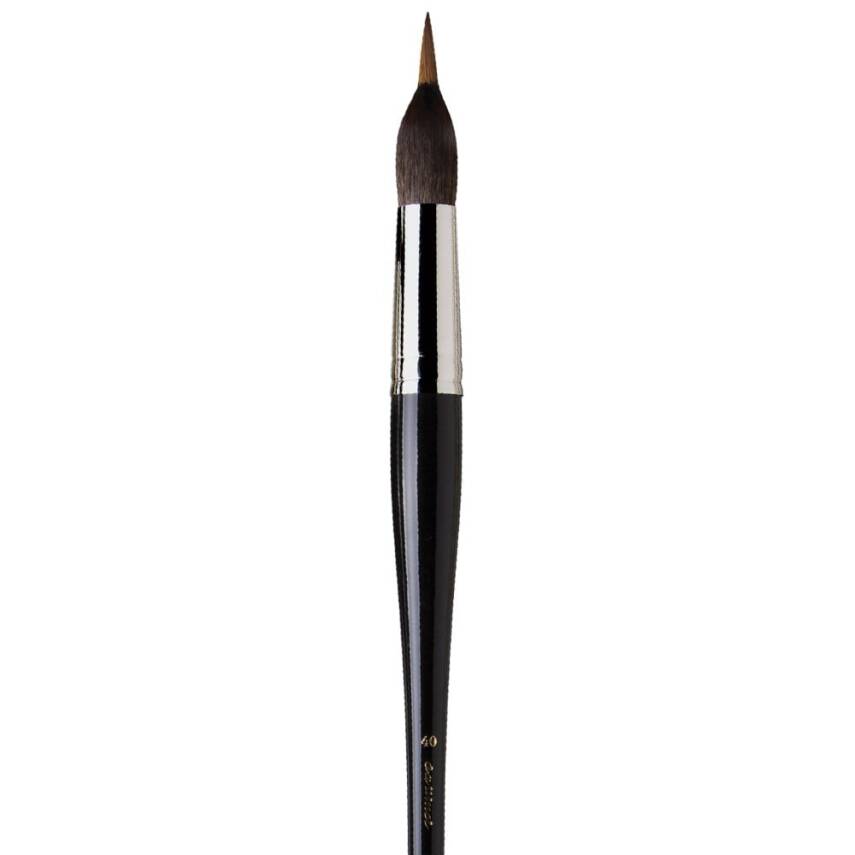 Da Vinci Kolinsky Ve Kazan Sincap Kılı Yuvarlak İnce Uçlu Çizgi Fırçası Seri 5519 No:40 - 4