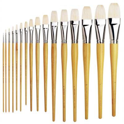 Da Vinci Maestro Bristle Flat Long Acrylic and Oil Paint Brush Series 7000 No: 12 - 3