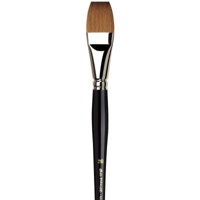 Da Vinci Maestro Tobolsky Kolinsky Red Sable Flat Watercolor Brush Series 1301 No:20