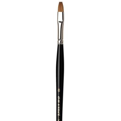Da Vinci Maestro Tobolsky Kolinsky Red Sable Flat Watercolor Brush Series 1301 No:6