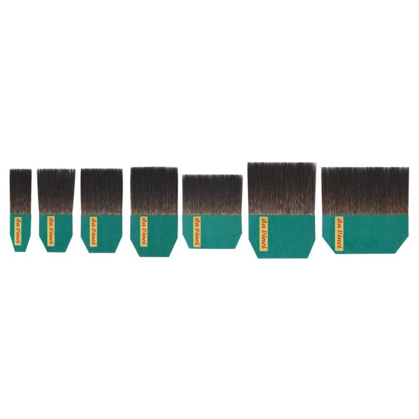 Da Vinci 500 Seri Mavi Sincap Kılı Düz Altın Varak Sakal Fırçası   - 1