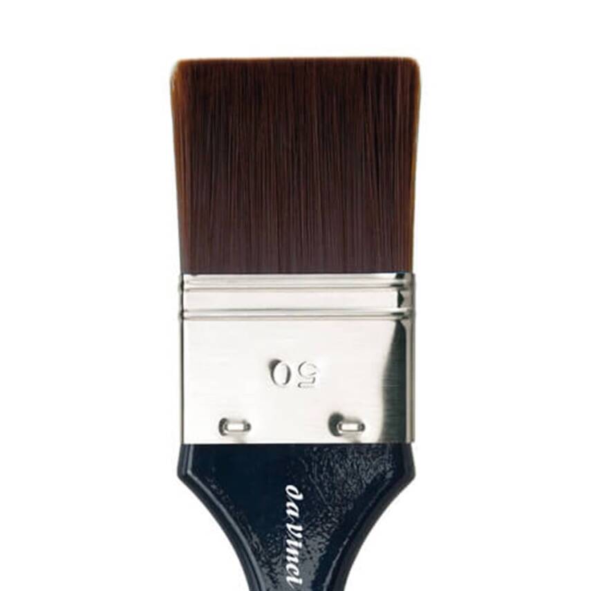 Da Vinci Megacolore Thick Synthetic Flat Wide Surface Brush Series 5043 No:70 - 1
