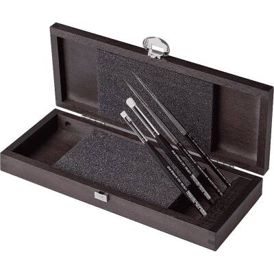 Da Vinci Miniature Brush Set, 4-piece, Wooden Box - 6
