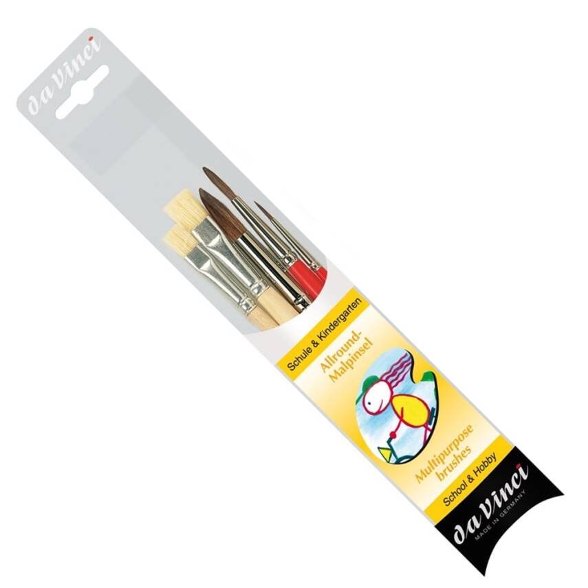 Da Vinci Multi-Purpose School Hobby Kindergarten Brush Set Series 4214 - 1