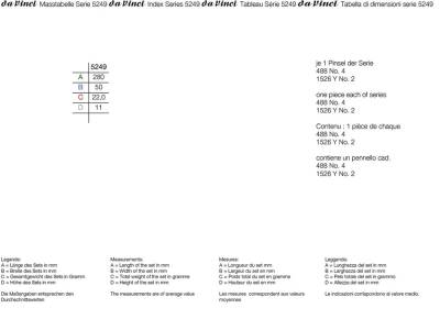 Da Vinci Multi-Purpose Watercolor Brush Set Series 5249 - 3