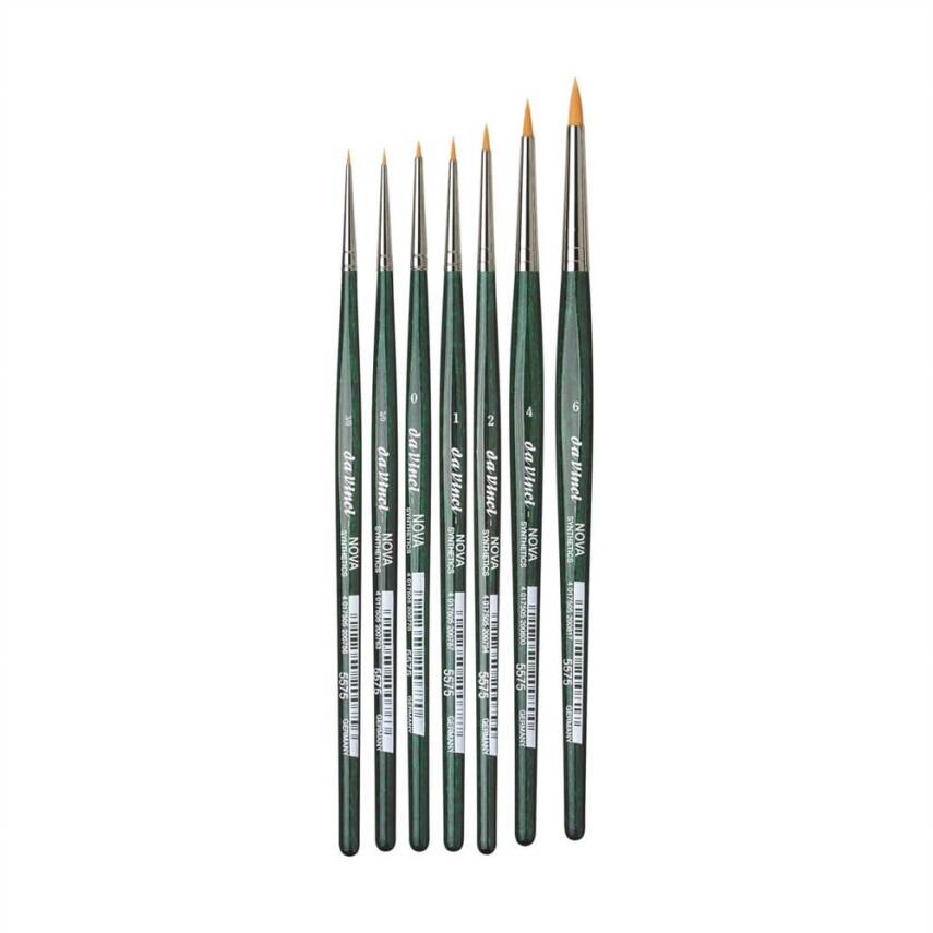 Da Vinci Nova Synthetic Extra Short Round Retouching Brush Series 5575 No:0 - 3