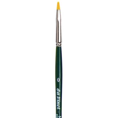 Da Vinci Nova Synthetic Flat Acrylic and Oil Paint Brush Series 122 No:0