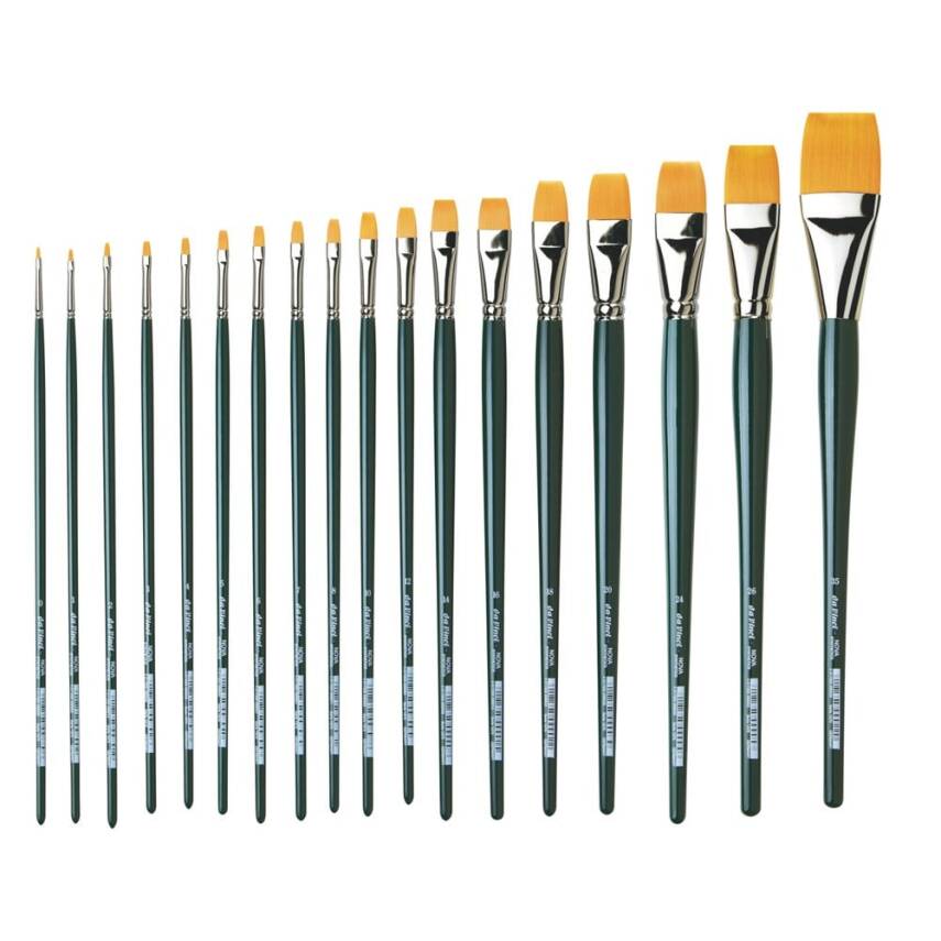 Da Vinci Nova Synthetic Flat Oil and Acrylic Paint Brush Series 1870 No: 14 - 4