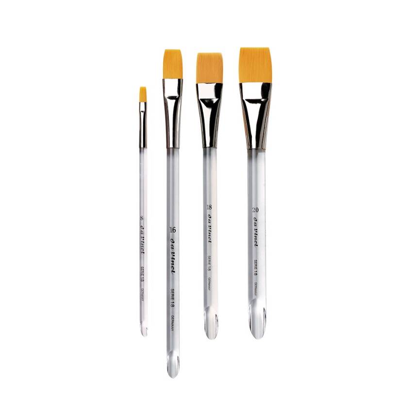 Da Vinci Nova Synthetic Flat Wetting and Painting Brush Series 18 - 1