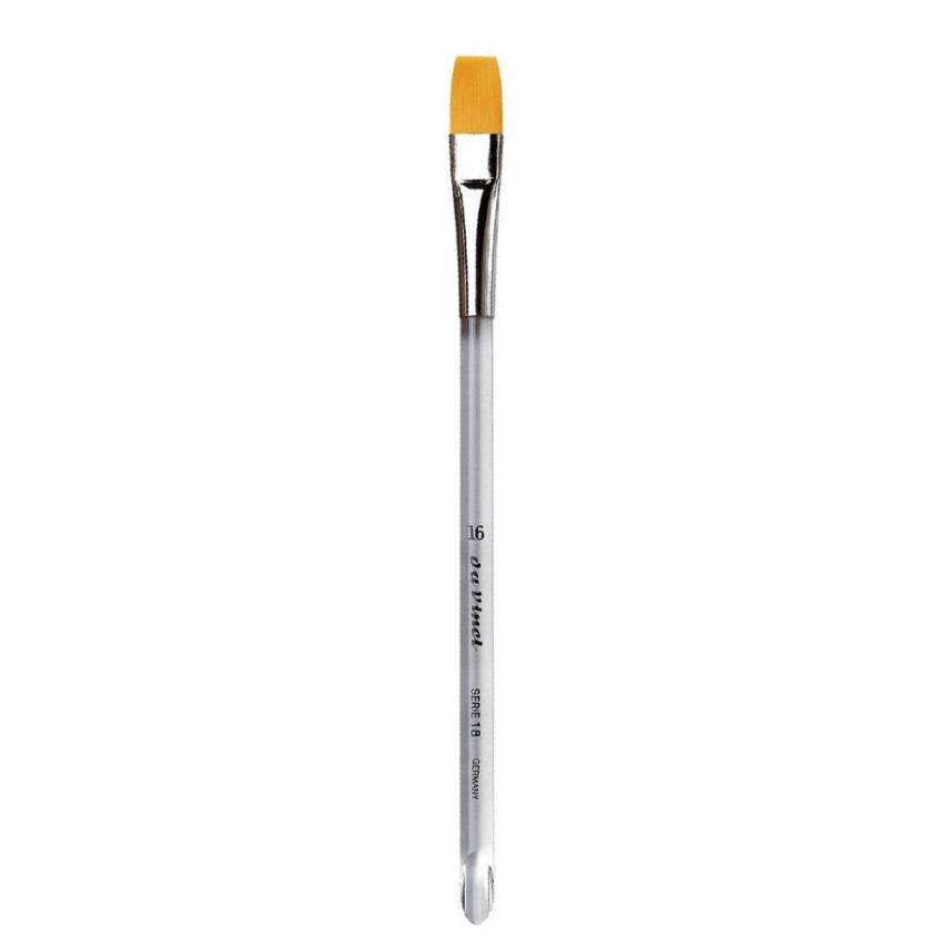 Da Vinci Nova Synthetic Flat Wetting and Painting Brush Series 18 No:16 calligraphy - 1