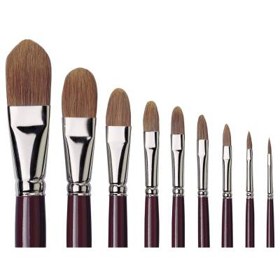 Da Vinci  Ox-Hair Hair Filbert-Shape Oil Paint Brush Series 1865