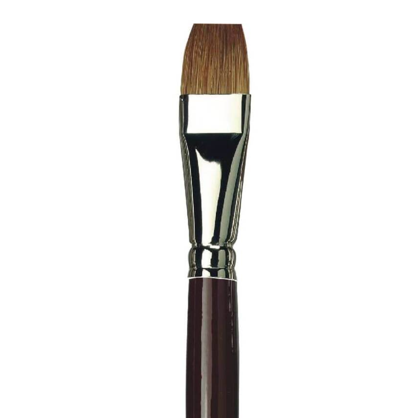 Da Vinci  Ox-Hair Hair Flat Oil Paint Brush Series 1850 No:24 - 3
