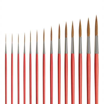 Da Vinci  Ox-Hair Hair Round Long Thin Tip Sign Writing Brush Series 1287 No:4 (1)
