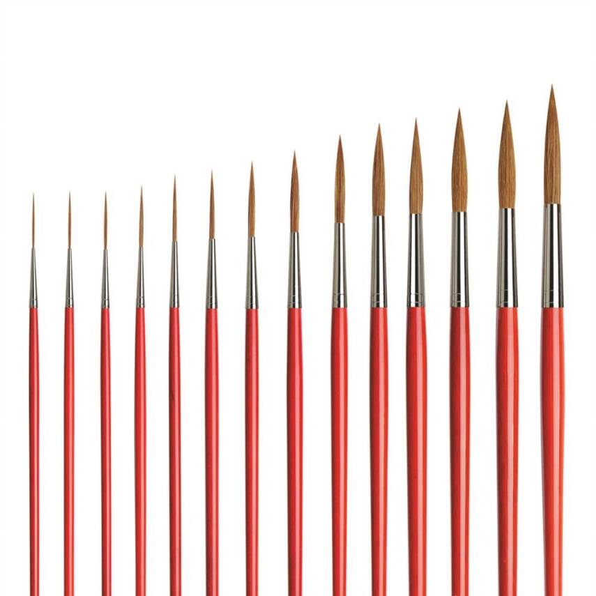 Da Vinci  Ox-Hair Hair Round Long Thin Tip Sign Writing Brush Series 1287 No:4 - 2