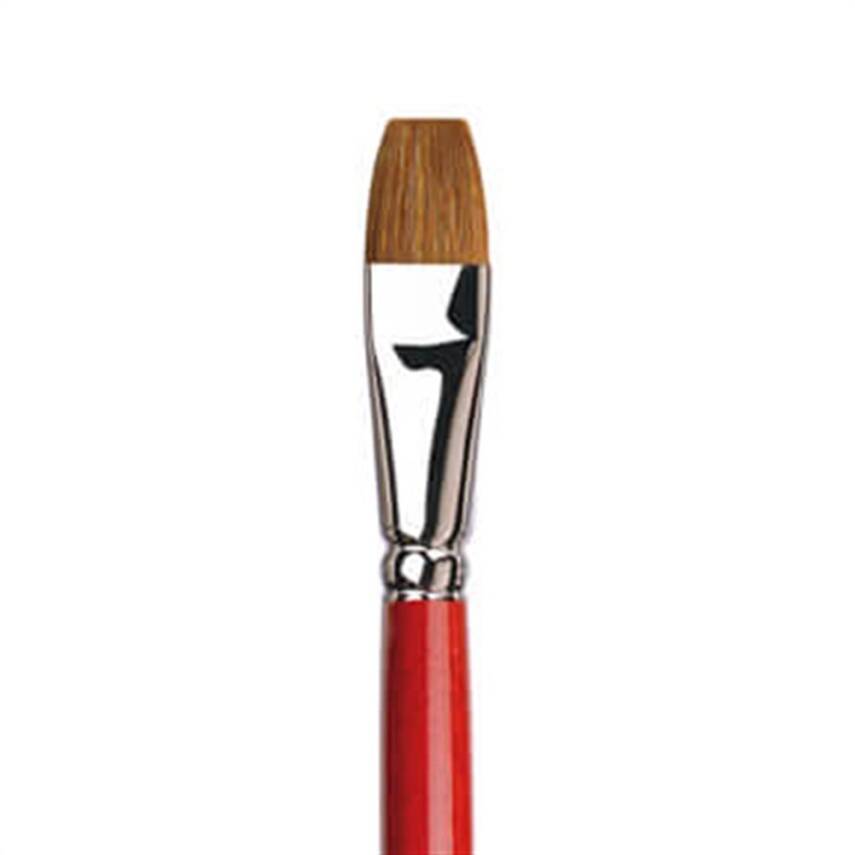 Da Vinci Pelo Di Bue  Ox-Hair Hair Flat Oil Paint Brush Series 1887 No:14 - 7