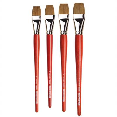 Da Vinci Pelo Di Bue  Ox-Hair Hair Flat Oil Paint Brush Series 1887 No:20 - 2