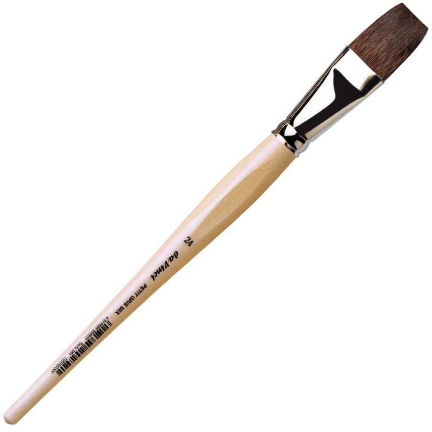 Da Vinci Petit Gris Mix Düz Sulu Boya Ve Porselen Fırçası Seri 991 No:24 - 1