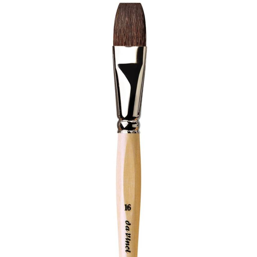 Da Vinci Petit Gris Mix Flat Watercolor and Porcelain Brush Series 991 No: 16 - 2