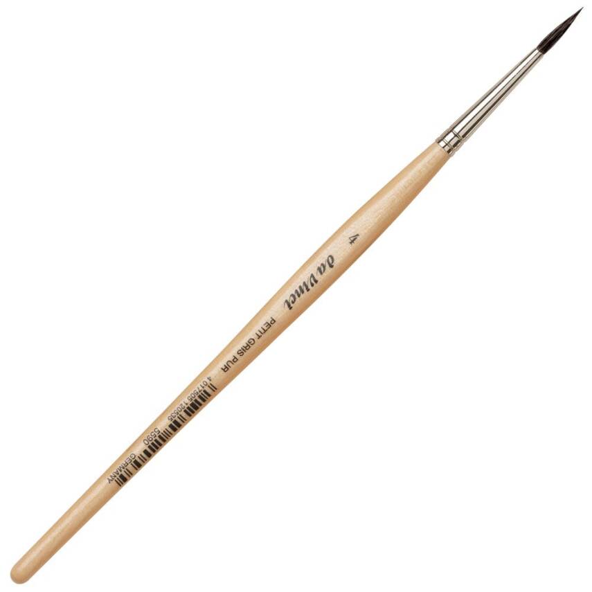 Da Vinci Petit Gris Mix Round Watercolor Brush Series 5590 No: 4 - 1