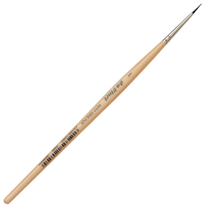 Da Vinci Petit Gris Mix Round Watercolor Brush Series 5590 No:1 - 1