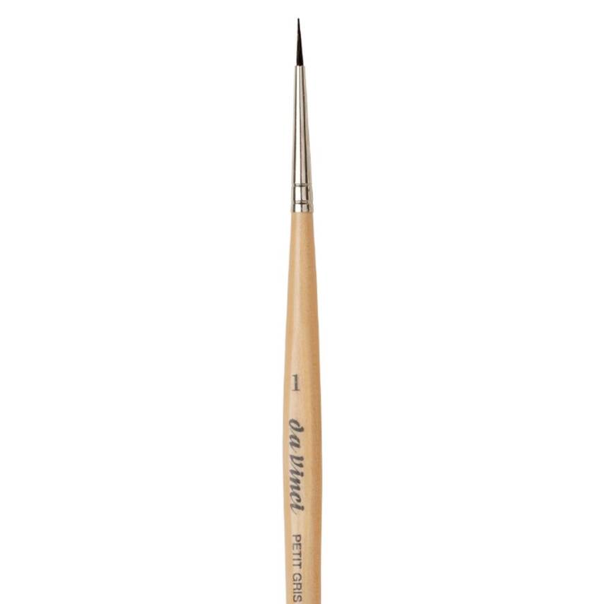 Da Vinci Petit Gris Mix Round Watercolor Brush Series 5590 No:1 - 4