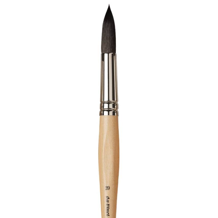 Da Vinci Petit Gris Mix Yuvarlak Sulu Boya Fırçası Seri 5590 No:20 - 4