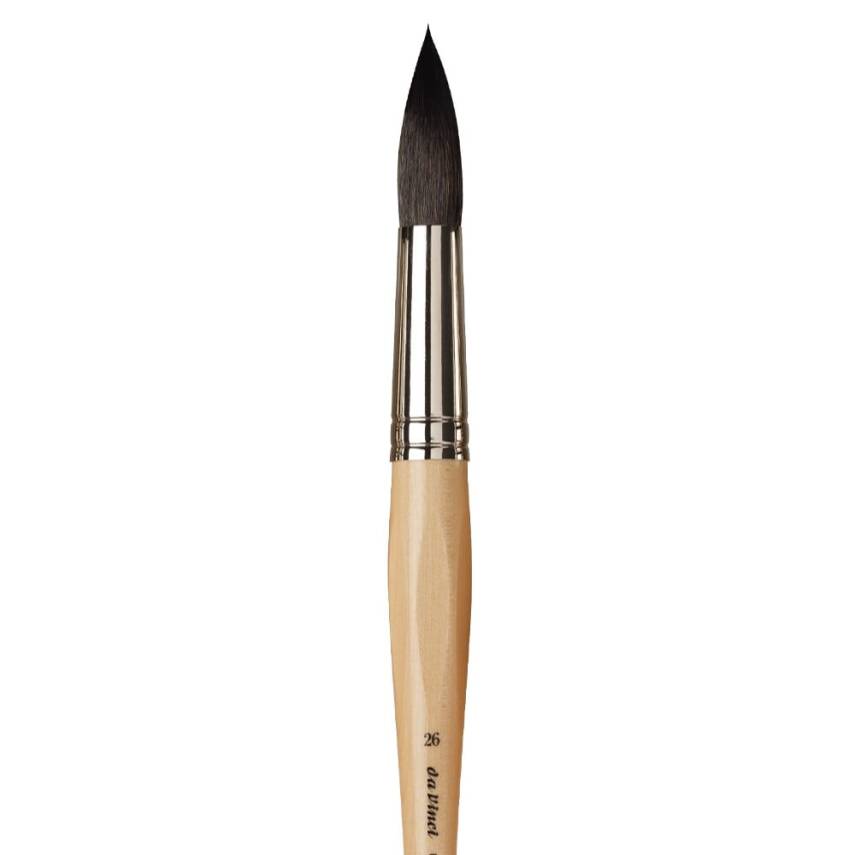 Da Vinci Petit Gris Mix Yuvarlak Sulu Boya Fırçası Seri 5590 No:26 - 4