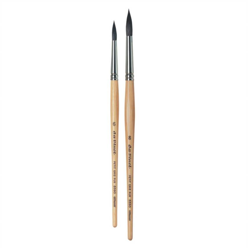 Da Vinci Petit Gris Mix Yuvarlak Sulu Boya Fırçası Seri 5590 No:3 - 3