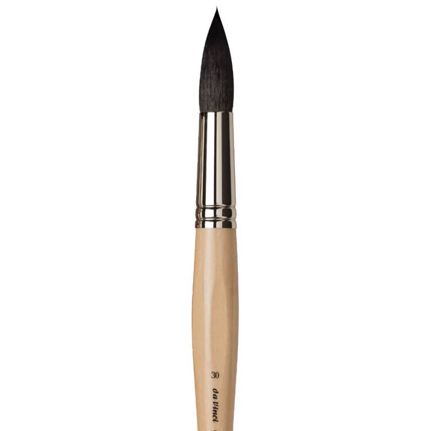 Da Vinci Petit Gris Mix Yuvarlak Sulu Boya Fırçası Seri 5590 No:30 - 4