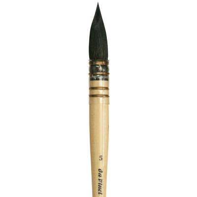 Da Vinci Petit Gris Pur Blue Russian Squirrel Hair Round French Watercolor Brush Series 418 No: 5