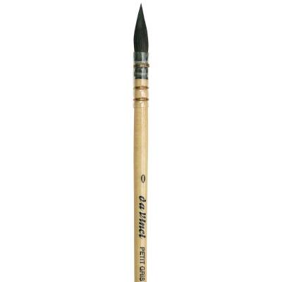 Da Vinci Petit Gris Pur Blue Russian Squirrel Hair Round French Watercolor Brush Series 418 No:0 - 5