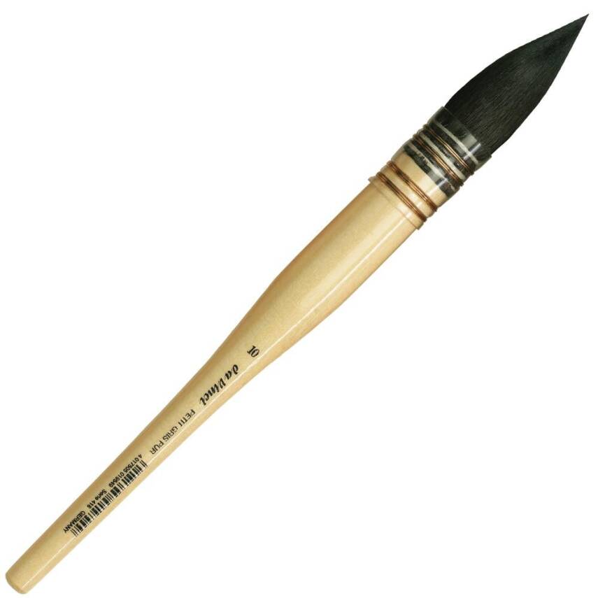 Da Vinci Petit Gris Pur Blue Russian Squirrel Hair Round French Watercolor Brush Series 418 No:10 - 1