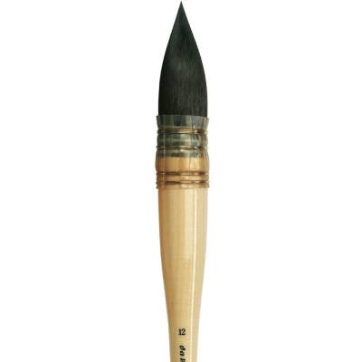 Da Vinci Petit Gris Pur Blue Russian Squirrel Hair Round French Watercolor Brush Series 418 No:12