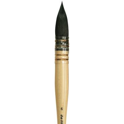 Da Vinci Petit Gris Pur Blue Russian Squirrel Hair Round French Watercolor Brush Series 418 No:6