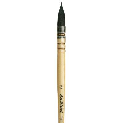 Da Vinci Petit Gris Pur Mavi Rus Sincap Kılı Yuvarlak Fransız Sulu Boya Fırçası Seri 418 No:2