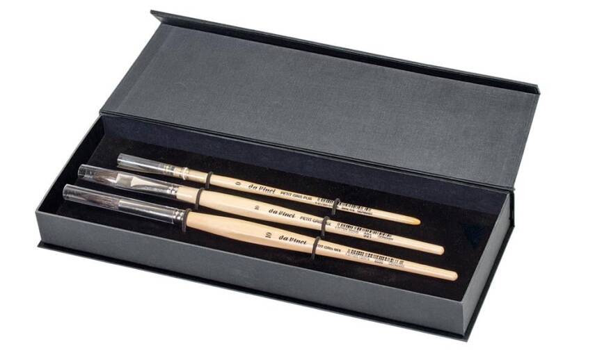 Da Vinci Petit Gris Pur Squirrel Hair Watercolor Brush Set Gift Box Series 4251 - 1