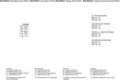 Da Vinci Primo Kindergarten Beginner Painting Brush Set Series 5019B - 2
