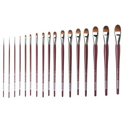 Da Vinci Red Sable Filbert-Shape Oil Paint Brush Series 1815 No:16 - 3