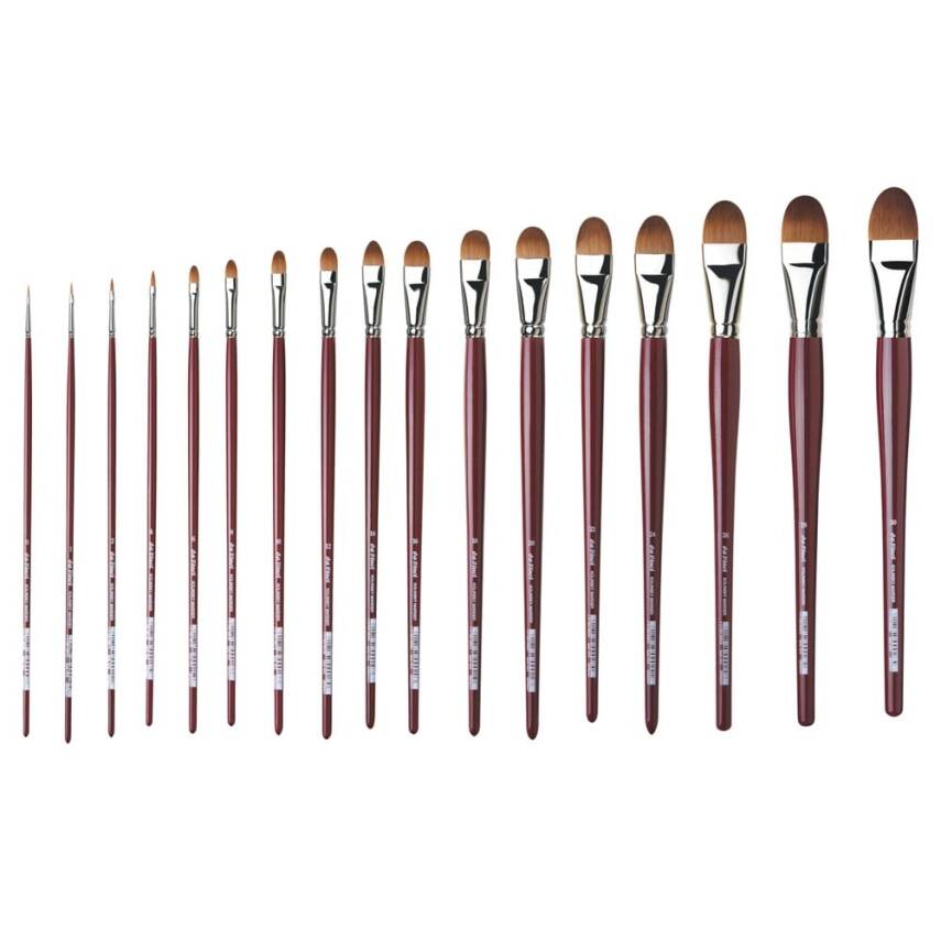 Da Vinci Red Sable Filbert-Shape Oil Paint Brush Series 1815 No:18 - 3