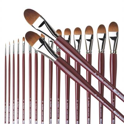 Da Vinci Red Sable Filbert-Shape Oil Paint Brush Series 1815 No:26 - 3