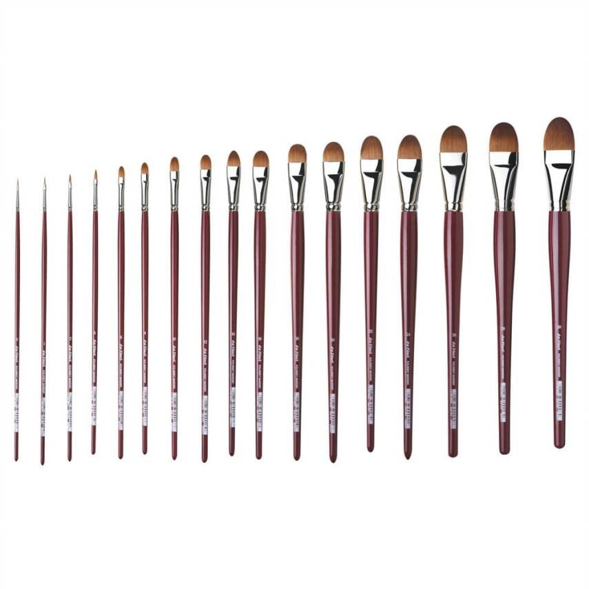 Da Vinci Red Sable Filbert-Shape Oil Paint Brush Series 1815 No:8 - 2