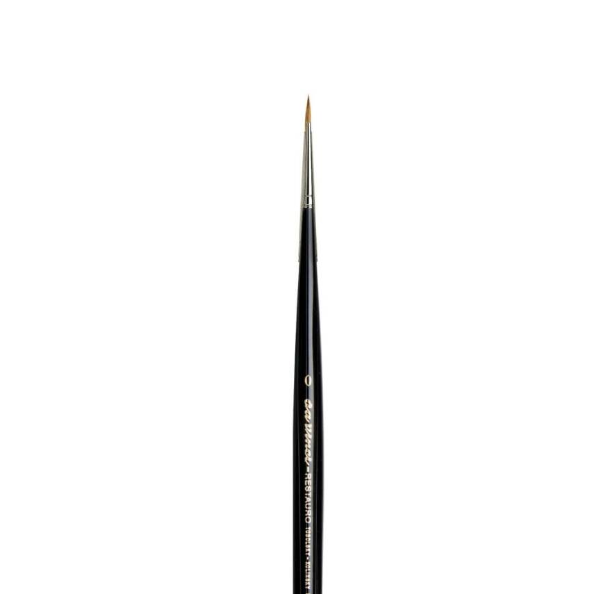 Da Vinci Restauro Kolinsky Kızıl Samur Kılı Yuvarlak Rötuş Fırçası Seri 5506 No:0 - 4