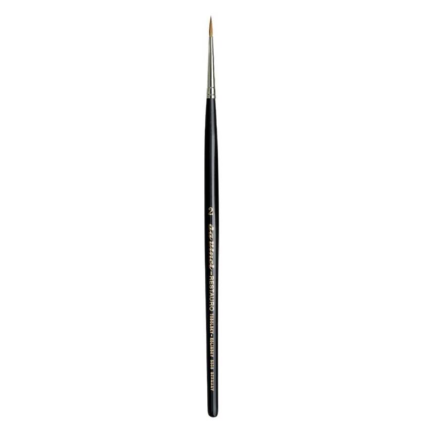 Da Vinci Restauro Kolinsky Red Sable Round Retouching Brush Series 5506 No:2 - 1