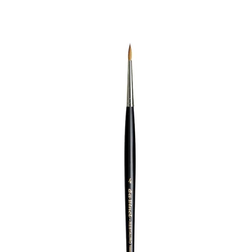 Da Vinci Restauro Kolinsky Red Sable Round Retouching Brush Series 5506 No:4 - 4