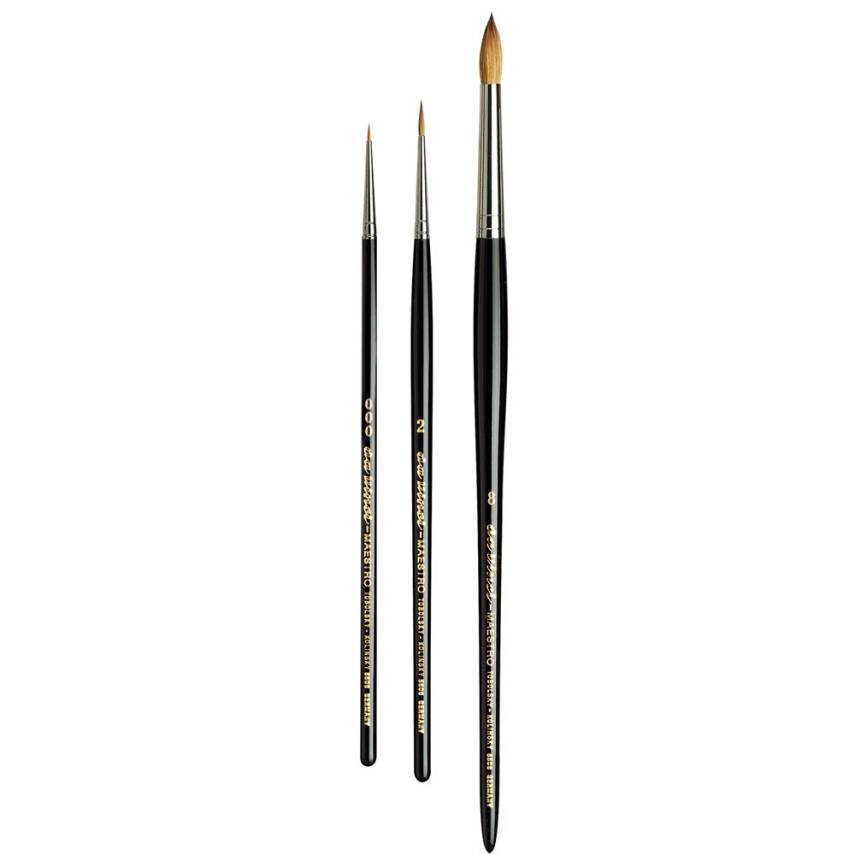 Da Vinci Restauro Kolinsky Red Sable Round Retouching Brush Series 5506 - 1