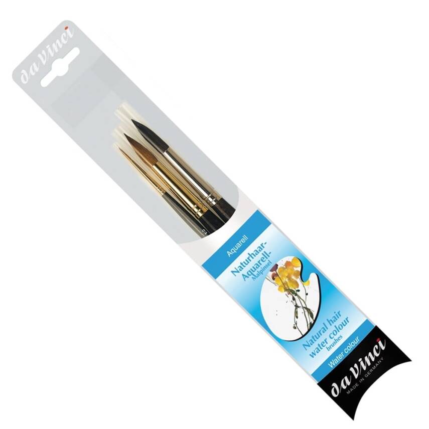 Da Vinci Sable and Squirrel Hair Watercolor Brush Set Series 4235 - 1